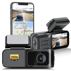 Mini 1080P HD Car DVR, WiFi Car Dashcam with Included 32GB Storage, Safe Driving Camera with Loop Recording, G-Sensor Lock, Night Vision, Hidden Parking Monitor, Dashboard Accessories
