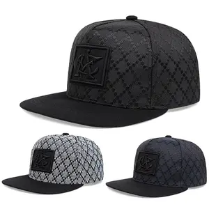 1pc Men's Flat Top Baseball Cap Hip Hop Snapback Polyester Cap Christmas Gift