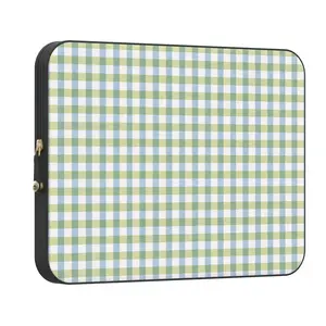 Casely MacBook Laptop Sleeve Case | Pastel Picnic | Blue & Green Gingham