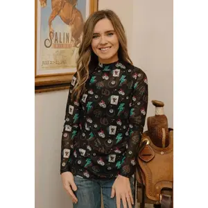 Cowgirl Charm Mesh Top