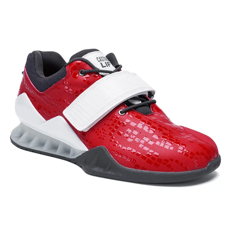 Castiron PowerLifter 3 Olympic Lifting Shoe, Dual Closure, TPU Heel, EU Sizes, Enhanced Force Transfer for Training & Gym Use, Zero Compression