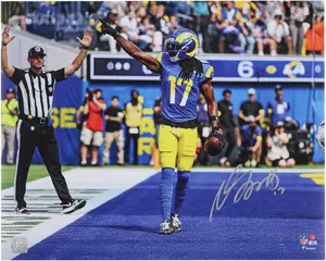 Davante Adams Los Angeles Rams Autographed "16 x 20" Touchdown Celebration Photograph - Fanatics Authentic Certified