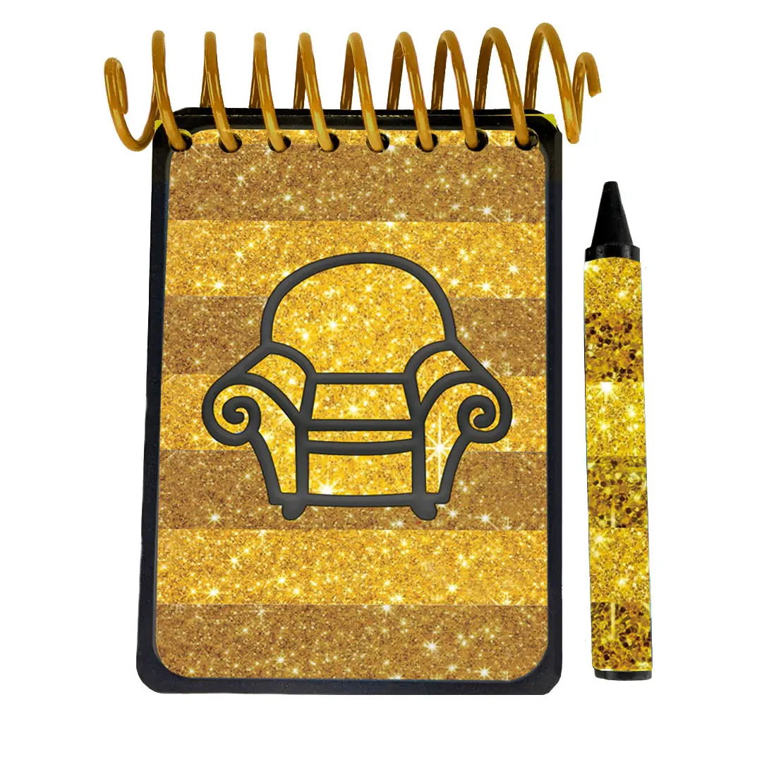 Handcrafted Handy Dandy Golden Notebook