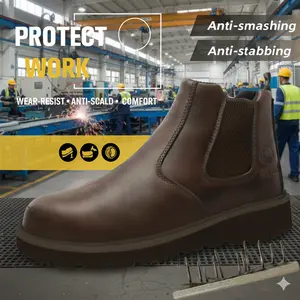 WKK Splash-proof, Smash-proof, Puncture-proof And Breathable Safety Shoes unisex chef work shoe waterproof shoe anti-slip durable outdoor comfortable waterproof