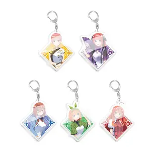 Five-Pointed Hanayome Anime Merchandise Bride Nakano Miku Nendoroid May Pain School Bag Pendant Keychain