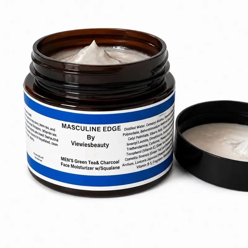Men's Green Tea + Charcoal Moisturizer with Squalane