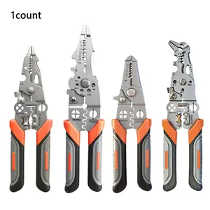 Multifunctional Wire Stripper Pliers, High Hardness Steel, Safety Lock, Professional Electrician Tool, Home Appliance Repair, Industrial Use, Hand Tools