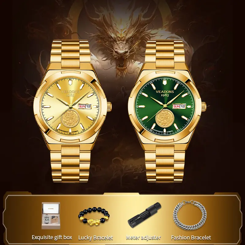 【Summervibes】Men's automatic mechanical watch, tourbillon fully automatic luxury dress watch, stainless steel strap, luminous and waterproof, high-end casual timepiece, modern fashionable wristwatch