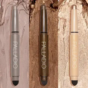 Palladio Latte Makeup Eyeshadow Stick Trio- Waterproof, Matte Mocha, Chocolate Shimmer, Champagne Shimmer