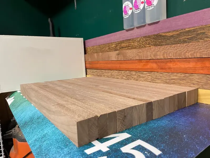 S2S Kiln-Dried Walnut Wood Cutting Board Blanks - Solid Wood Strips, 220 Grit Sanded Smooth Stock, 1.75in Wide, 6in-30in Lengths (12in, 18in Options), Unfinished Woodworking Projects Supplies, Durable DIY Handmade Stock