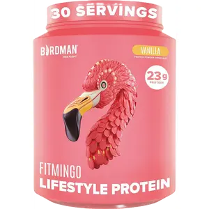 Fitmingo Plant Based Protein Powder- Vanilla Flavor 2.24lbs- Gluten Free Dairy Free Sugar Free 23g Protein Per Serving Ideal for Fitness and Wellness
