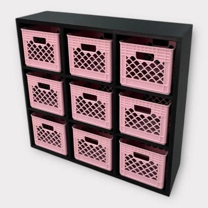 1.5" Mini Crates with Cubby Shelf