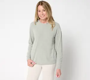 Barefoot Dreams CozyChic Ultra Lite Drop Shoulder Crew Neck Pullover