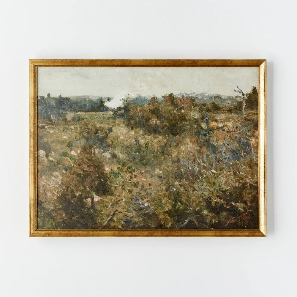 Thresholded Studio McGee Landscape Wall Art Rustic 24"x18" Canvas Antique