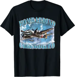 Bombardino Crocodilo Youth Meme Funny Italian Brainrot T-Shirt - Albertjasso Shop 73B0F9WQT88K