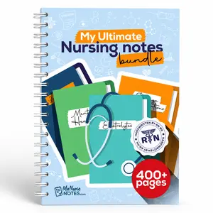 Ultimate Nursing Success Bundle, 400+ Page Nursing School Study Notes, RN Handwritten Review Guide for Exams and Clinicals