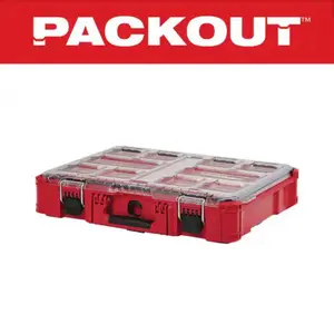 Milwaukee PACKOUT 11-Compartment Impact Resistant Portable Small Parts Organizer