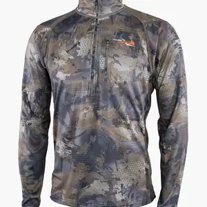 SITKA Gear Men's Core Midweight Zip-T Long Sleeve Hunting Shirt | No Chest Pocket