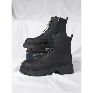 Men's Large Size Boots, British Style High-Top Chelsea Boots, Thick Sole, Durable & Comfortable for Casual Outdoor Use