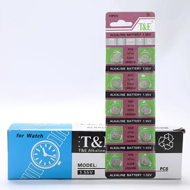 Ag6 Lr44 Sr44 L1154 A76 Lr1154 357a 1.5v Alkaline Button Battery, Replacement Batteries, for Car Key Fob, Calculator, Watch, Small Electronics