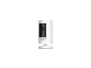 Ring - Outdoor Cam (Stick Up Cam) Indoor/Outdoor Wire Free 1080p Security Camera - White