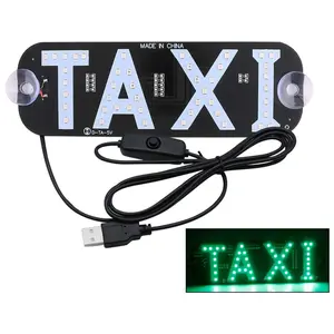 Taxi LED Sign, Car USB LED Taxi Sign Light, Car Decorative Light, Car Atmosphere Light, Car Guide Light Sign, Car Accessories, Led Lights