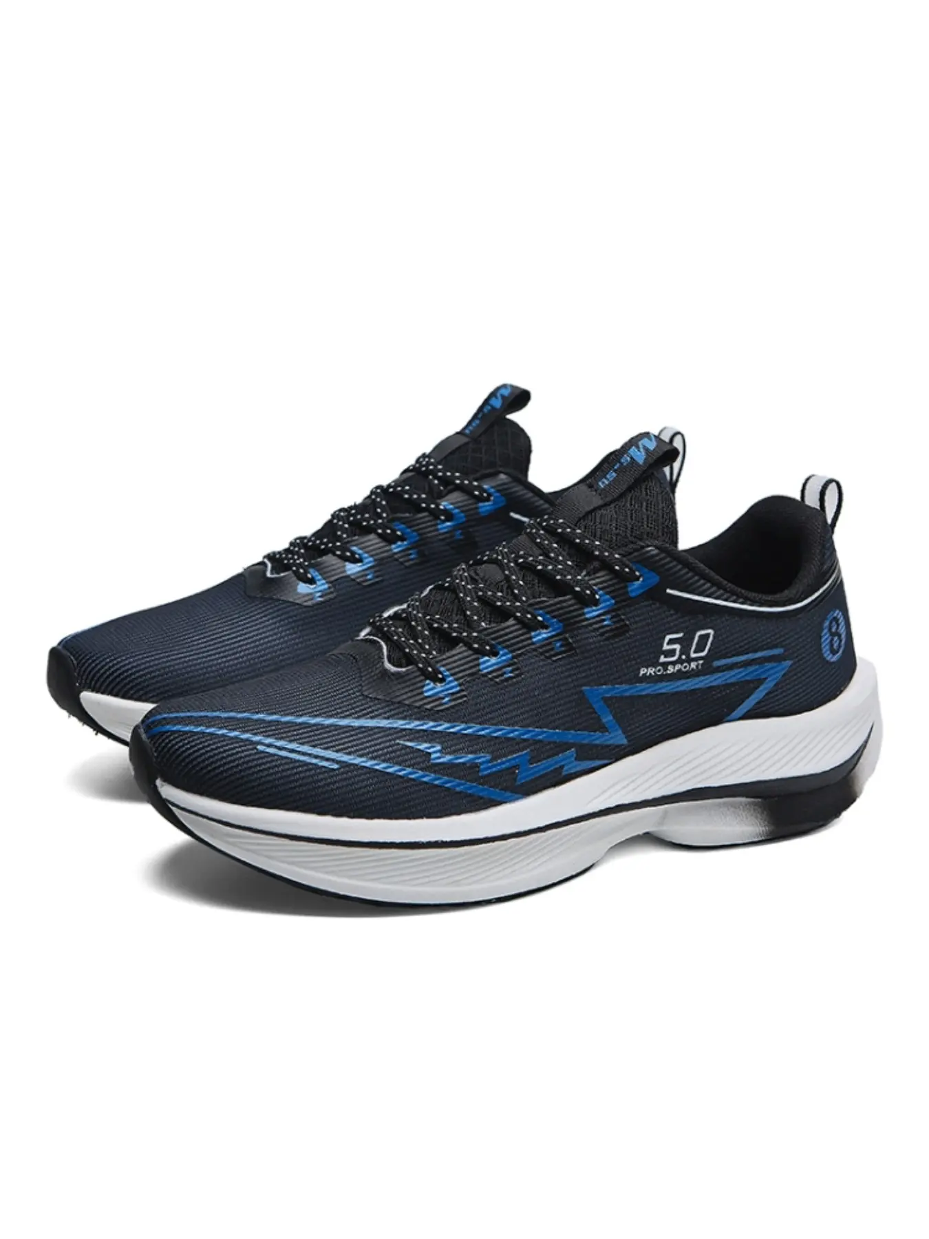 Unisex Ultra-Critical Carbon Board Running Shoes, Shock Absorption Bounce Breathable Anti-Slip, Two-Color Woven Upper, Trendy Design, Running Athletic Shoes, Athletic Running Trainers, Fashionable Running Shoes