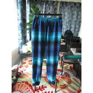 LuLaRoe NWOT Jax Small Blue Teal Black Stripes Joggers Sweatpants