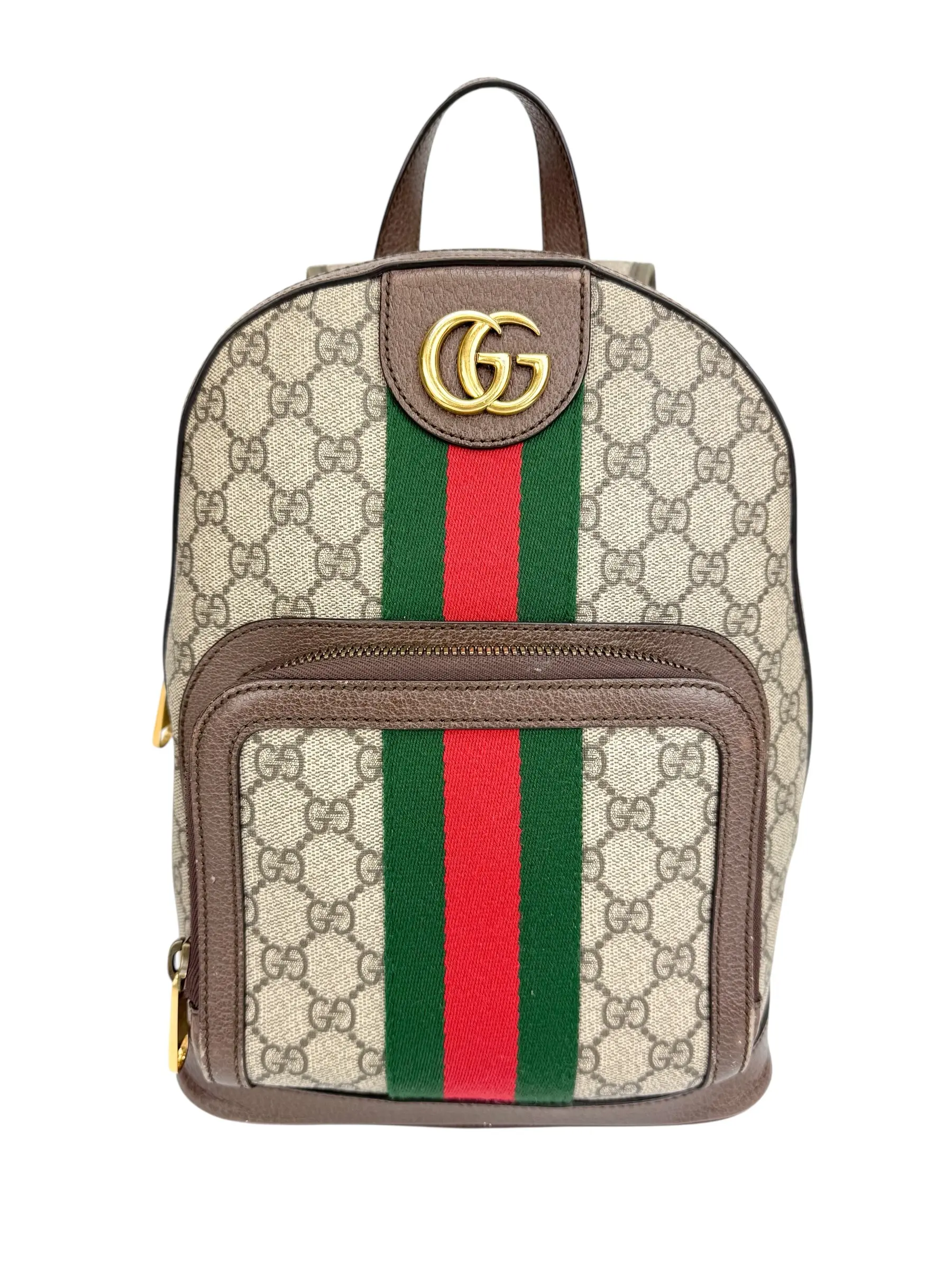 Pre-owned GUCCI Coated Canvas Backpacks New Acero GG Supreme  display picture 2