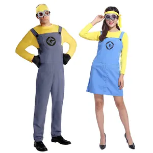 Despicable Me Minion Costume for Adults Cosplay Women Men Couples Halloween