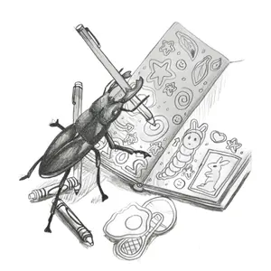 Hobonichi Beetle art Print