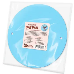 12" Universal Pottery Head Bat Mate Pad - Anti-Slip Grip Surface with Pin Holes for Wheel Bats, Stable Tool for Ceramic Trimming, Clay Sculpting & DIY Crafts