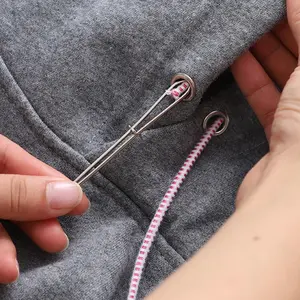 Drawstring Threader, 5/10/15pcs Hoodie String Replacement Tool, Stainless Steel Threading Tool, Sewing Accessories For DIY, Sewing Supplies Crafts