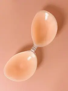 Women's Solid Color Minimalist Silicone Nipple Cover, Invisible Reusable Waterproof Push Up Nipple Cover, Ladies Lingerie Accessories for Daily Wear Underwear