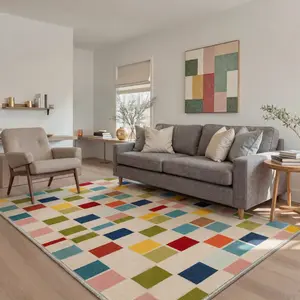 【Deals For You Days】BEIMO Floor Rug – Soft, Non-Slip, Pet Friendly, Machine Washable Home Carpet, Ideal Area Rug for Living Room, Bedroom, Kitchen ,ARC2792-LINEN