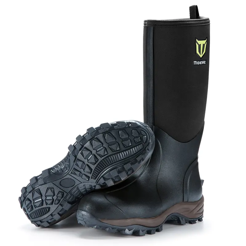 [Limited Size Clearance] TideWe Rubber Neoprene Boots Men and Women Waterproof Shoes Durable 6mm Hunting Boots Boy Footwear Shoe Walking Shoes Comfort men s boots work boots for