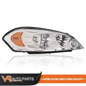 Fit For 06-16 Chevrolet Impala Clear Lens Amber Corner Headlight Passenger Side