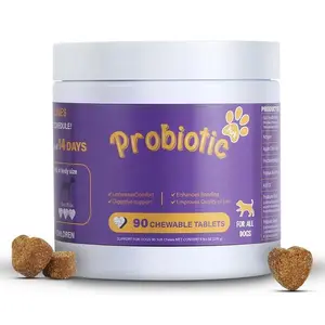 8-in-1 Probiotics for Dogs-GutHealth,Digestive &lmmune Support-PremiumQuality Ingredients-Pork Flavor-90 ChewableTreats