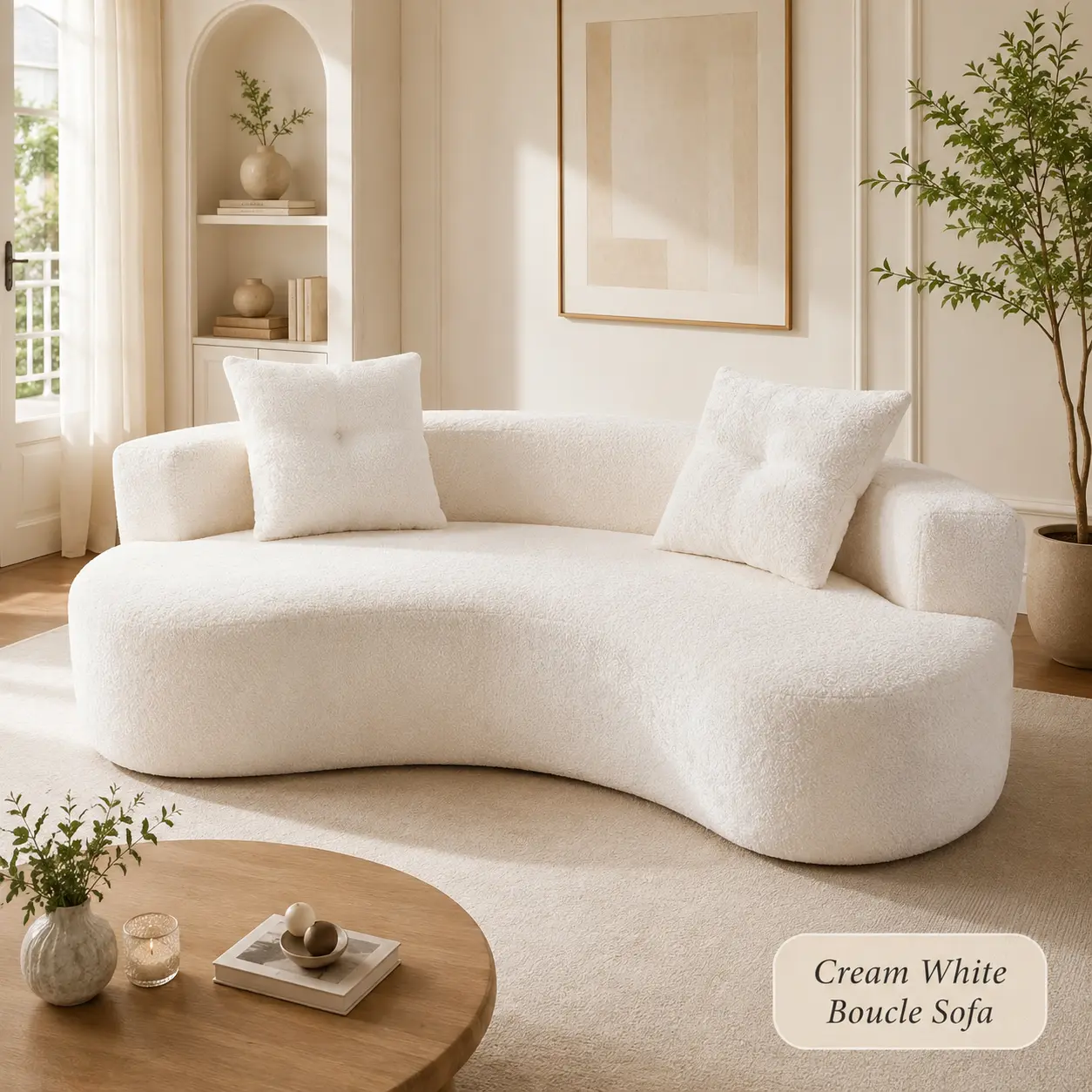 80.1" Boneless Couch No Assembly Required Loveseat Sofa Modern Deep Seat Cloud Couch Modern Compressed Sofa Oversized Upholstered 3-Seater for Living Room Bedroom