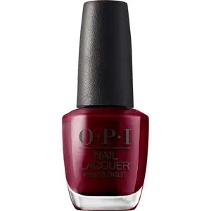 OPI Nail Lacquer Classic Nail Polish Colors | Red Shades | Malaga Wine | Fast Drying, Streak-free Formula | 0.5 Fl Oz