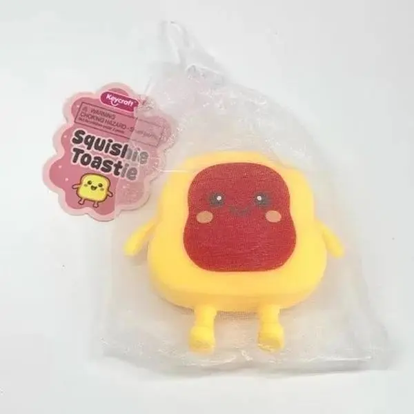Squishy toast toastie by C V S stress relief toy