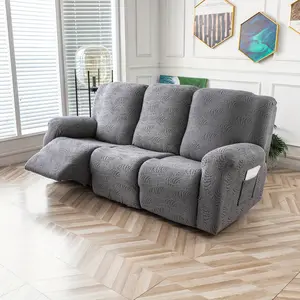 Recliner Sofa Cover, Stretch 3-Seater Slipcover with Pockets & Straps, Washable Furniture Protector for Reclining Couches | Soft, Pet-Friendly #TikTokShopBlackFriday