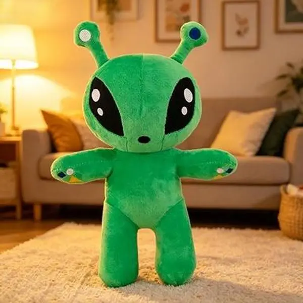 Big Eyed Green Alien Plush Sleep Pillow Cute Stuffed Doll  Birthday Gift