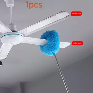 Ceiling Fan Dust Collector with Extendable Pole, Detachable Brush Head, Easy Cleaning, Ideal for Rvs and Homes, Essential Household Tool