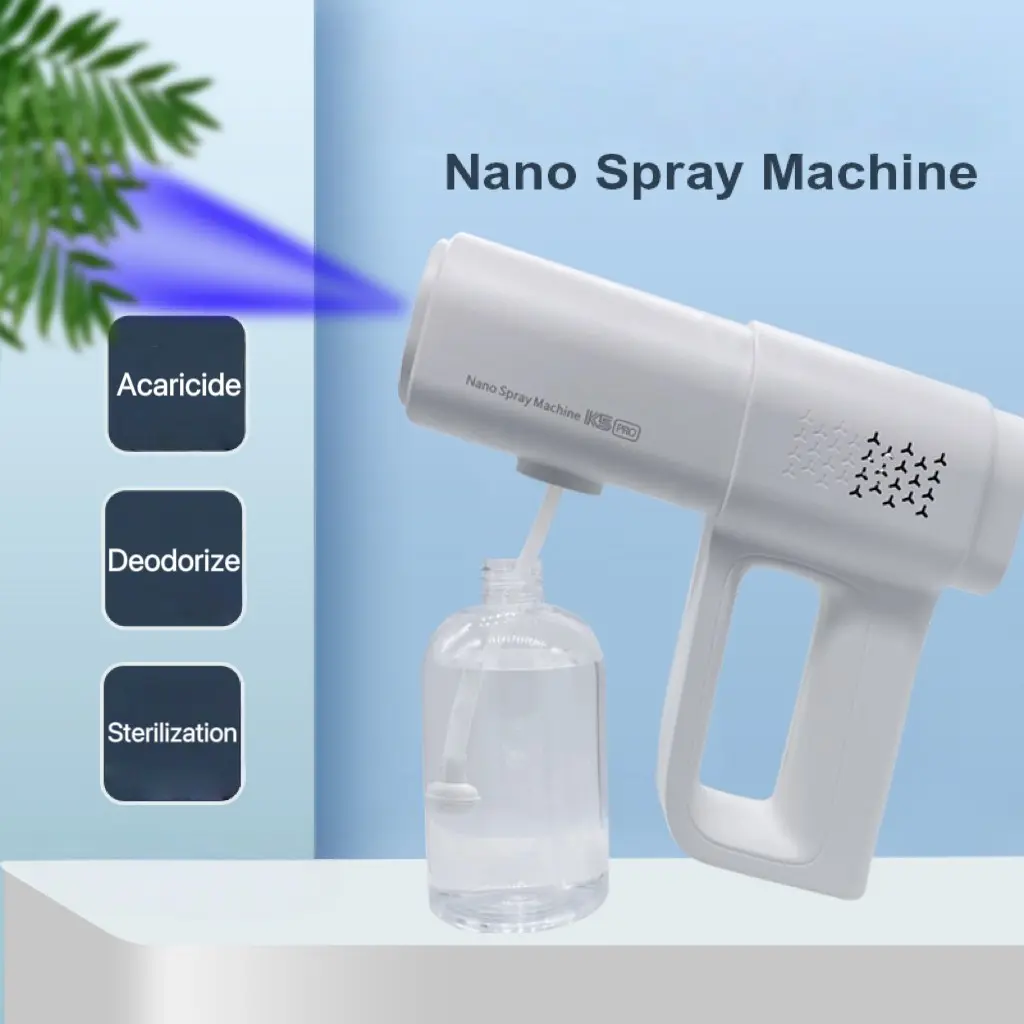 Portable Handheld USB Rechargeable Nanometer Clean Disinfectant Sprayer, Home Sterilizer, 380ML Capacity, Multi-Use Cleaning for Home, Garden, Hair Care, Long Battery Life