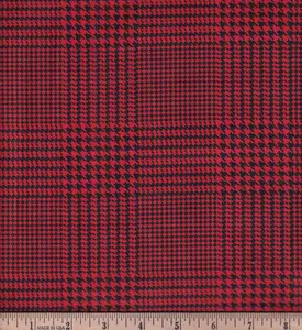 Traditional Plaids Red and Black - Small Plaid by 3 Wishes Fabric - 44 Inches Wide 100% Cotton