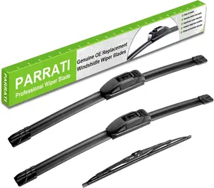 RRATI® Windshield Wipers for Ford Excursion,"+" Front and " Rear,OEM Replacement Wiper Blades,Quiet & StreakFree(Set of )