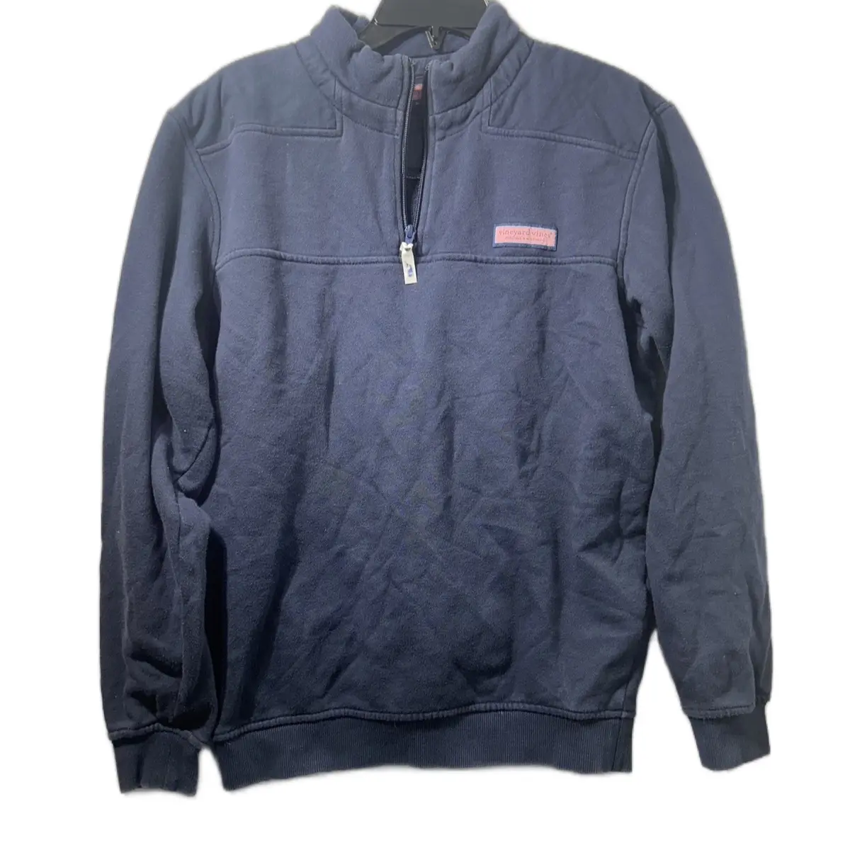 Vineyard Vines Navy Quarter Zip Pullover Fleece Sweater Sweatshirt Mens Sz Small