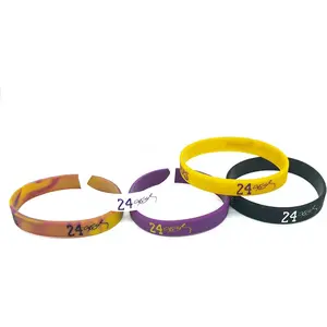 Silicone Wristbands for Men & Women - Number 23/24 Basketball Player Bracelet - Multiple Sports Wristbands for Basketball Lovers