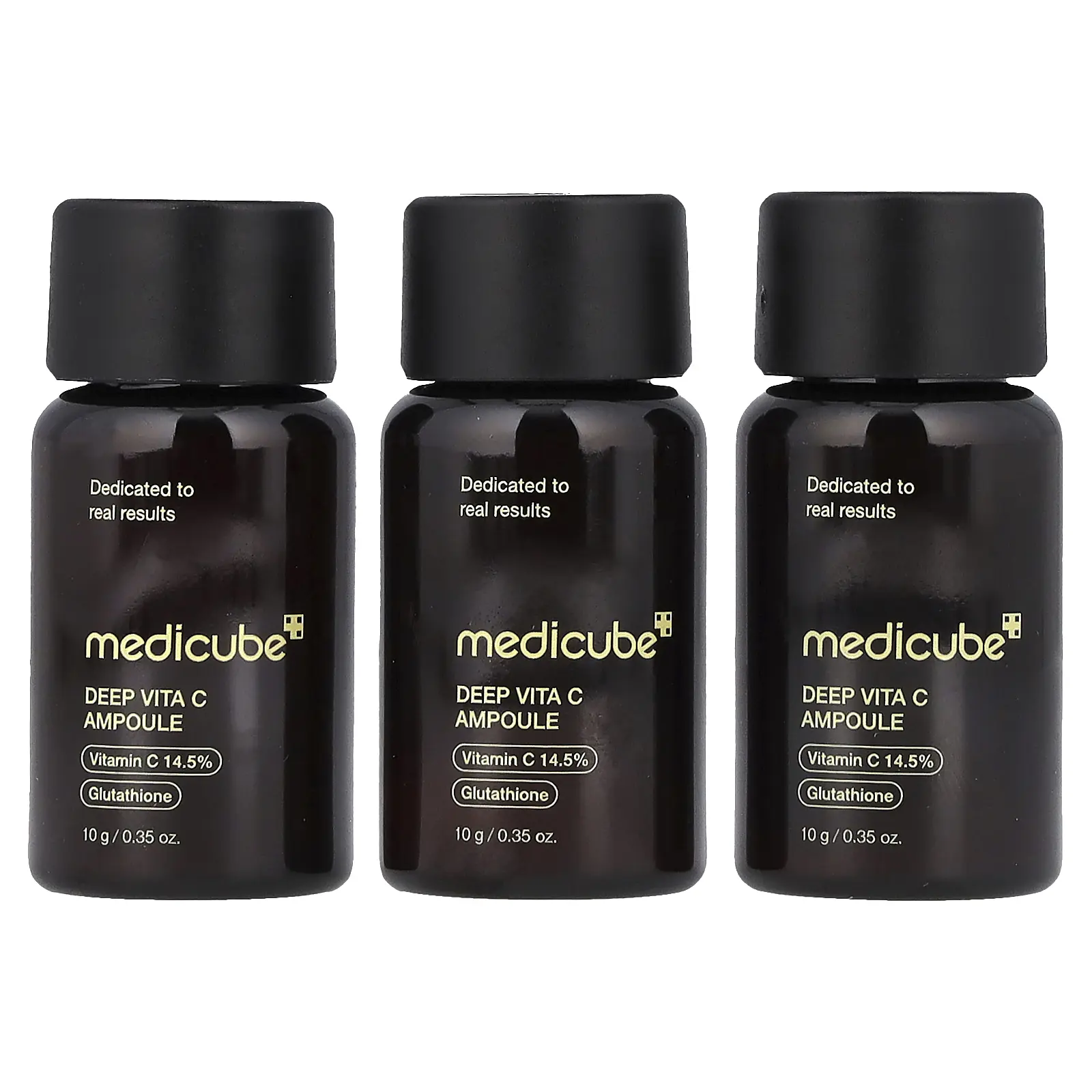 Medicube Deep Vita C Ampoule, 3 Bottles, 0.35 oz (10 g) Each